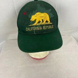 California Republic Baseball Style Hat Men's Cap One Size 100% Cotton Adjustable